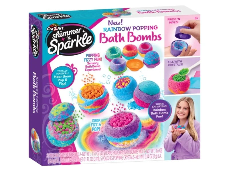Shimmer N Sparkle Rainbow Popping Bath Bombs