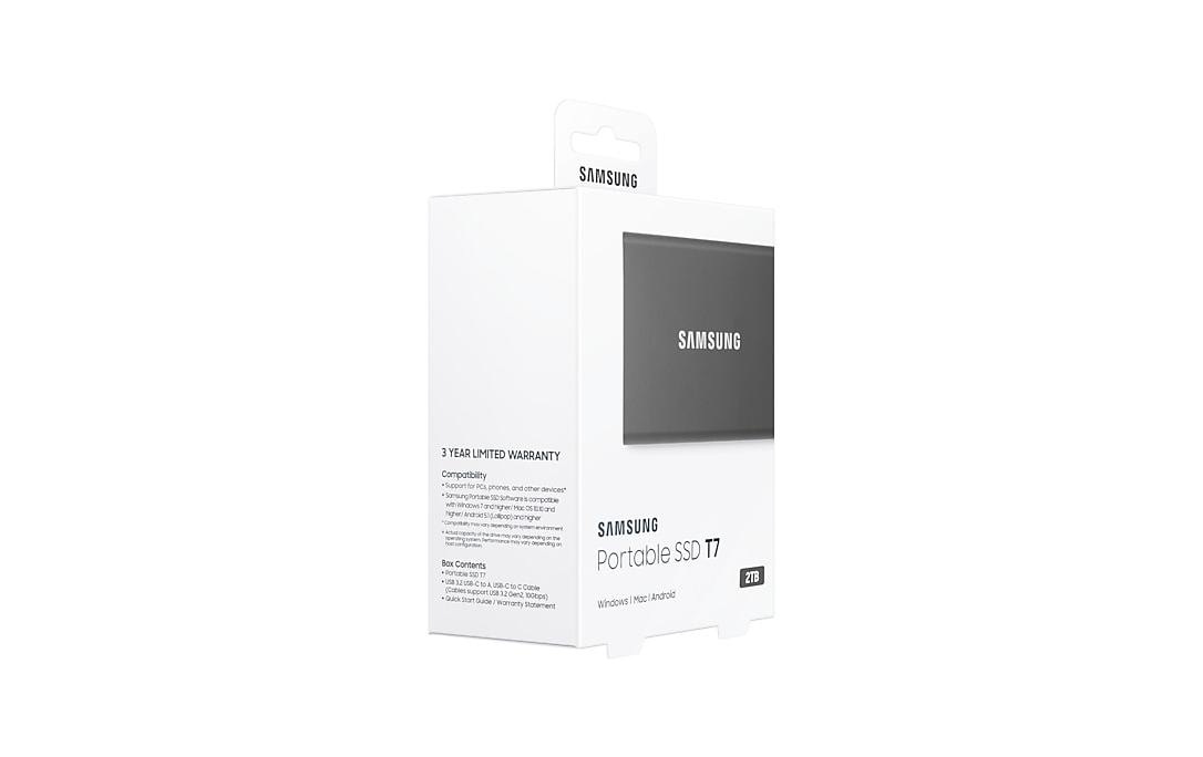 Samsung externe SSD »Port. SSD T7 2TB Titan Grey« 2 TB