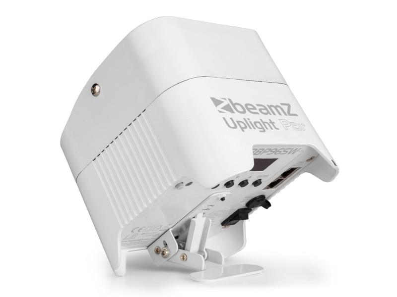 BeamZ Bodenstrahler BBP96SW Uplight Par Weiss Akkubetriebener LED-Bodenstrahler 6x 12W