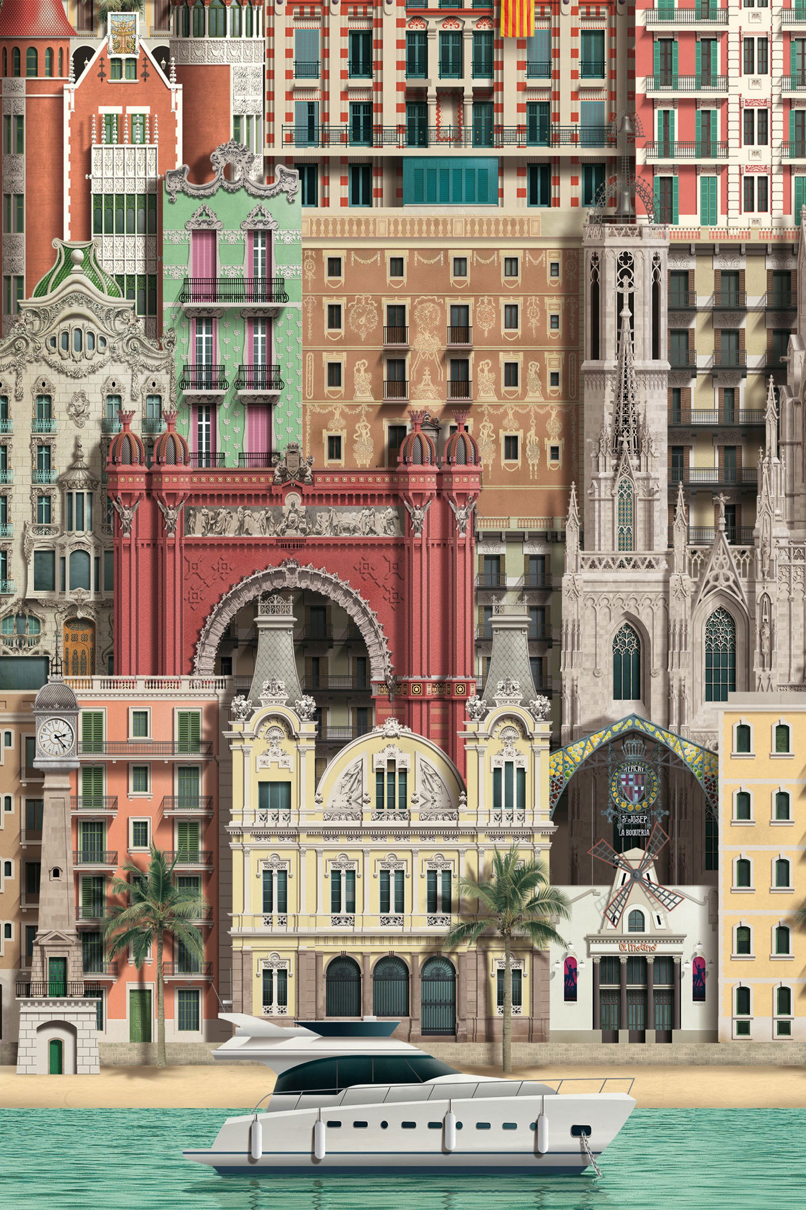 Barcelona III by Martin Schwartz - Open Edition.