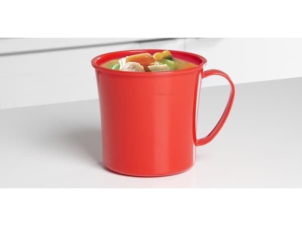 Sistema 1107, Krus, Rød, 656 ml, Gjennomsiktig, 2,77 kopper, 114 mm