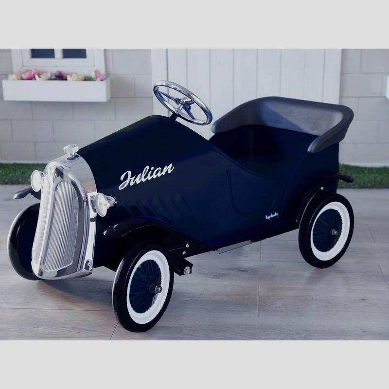Voiture à pédale vintage en acier,