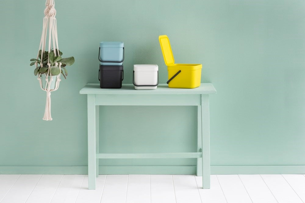 Brabantia Sort & Go Afvalemmer 6 L - Lichtblauw