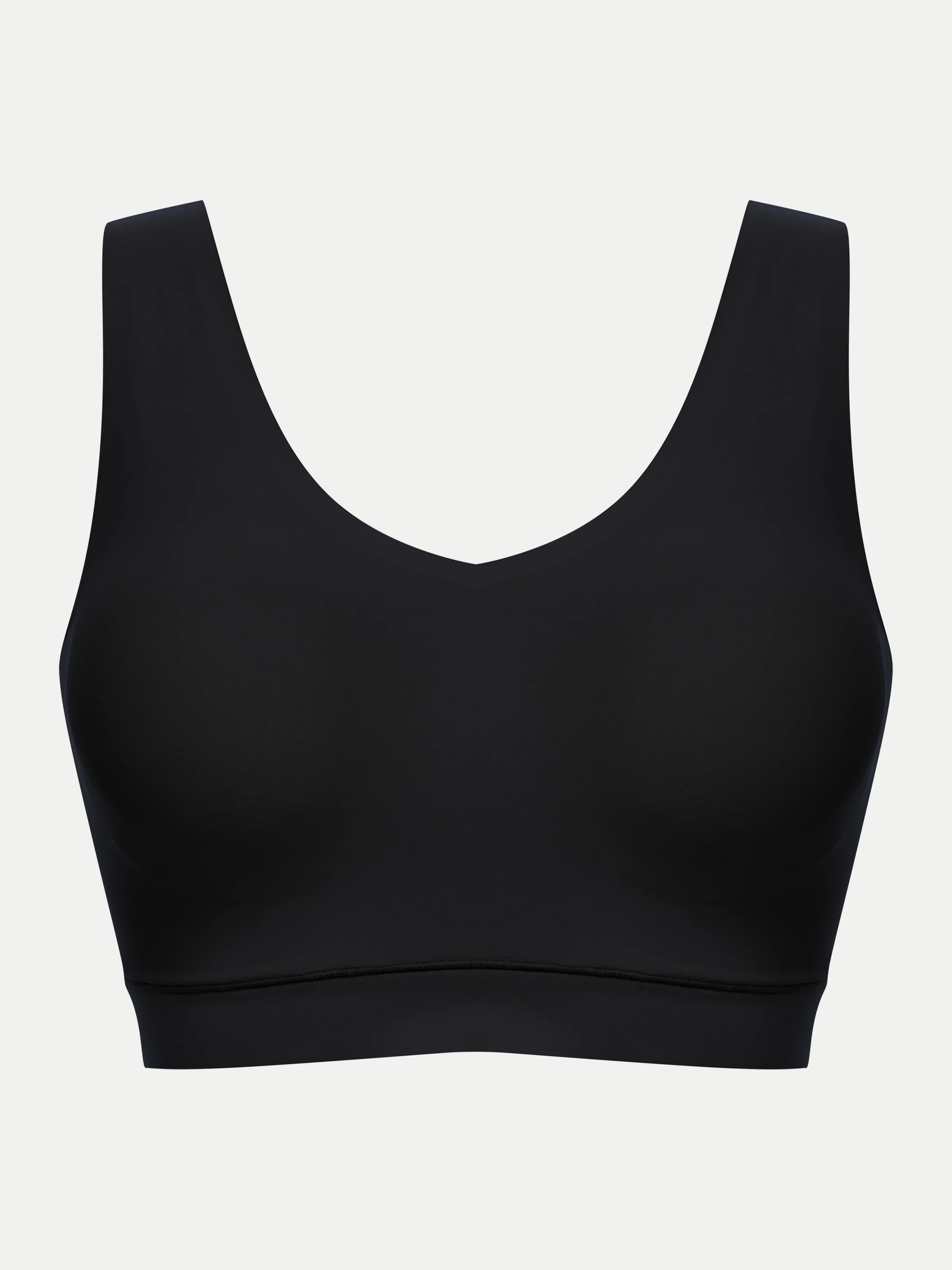 SOFTSTRETCH - Brassière coques v neck | Noir