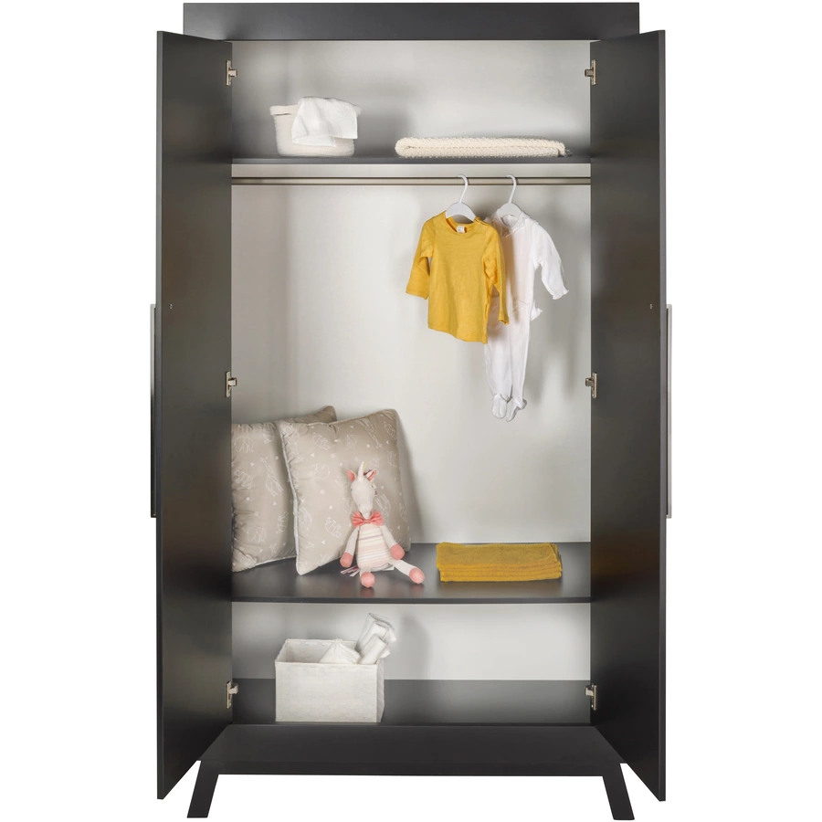 Schardt Kinderzimmer Miami Black 2-türig