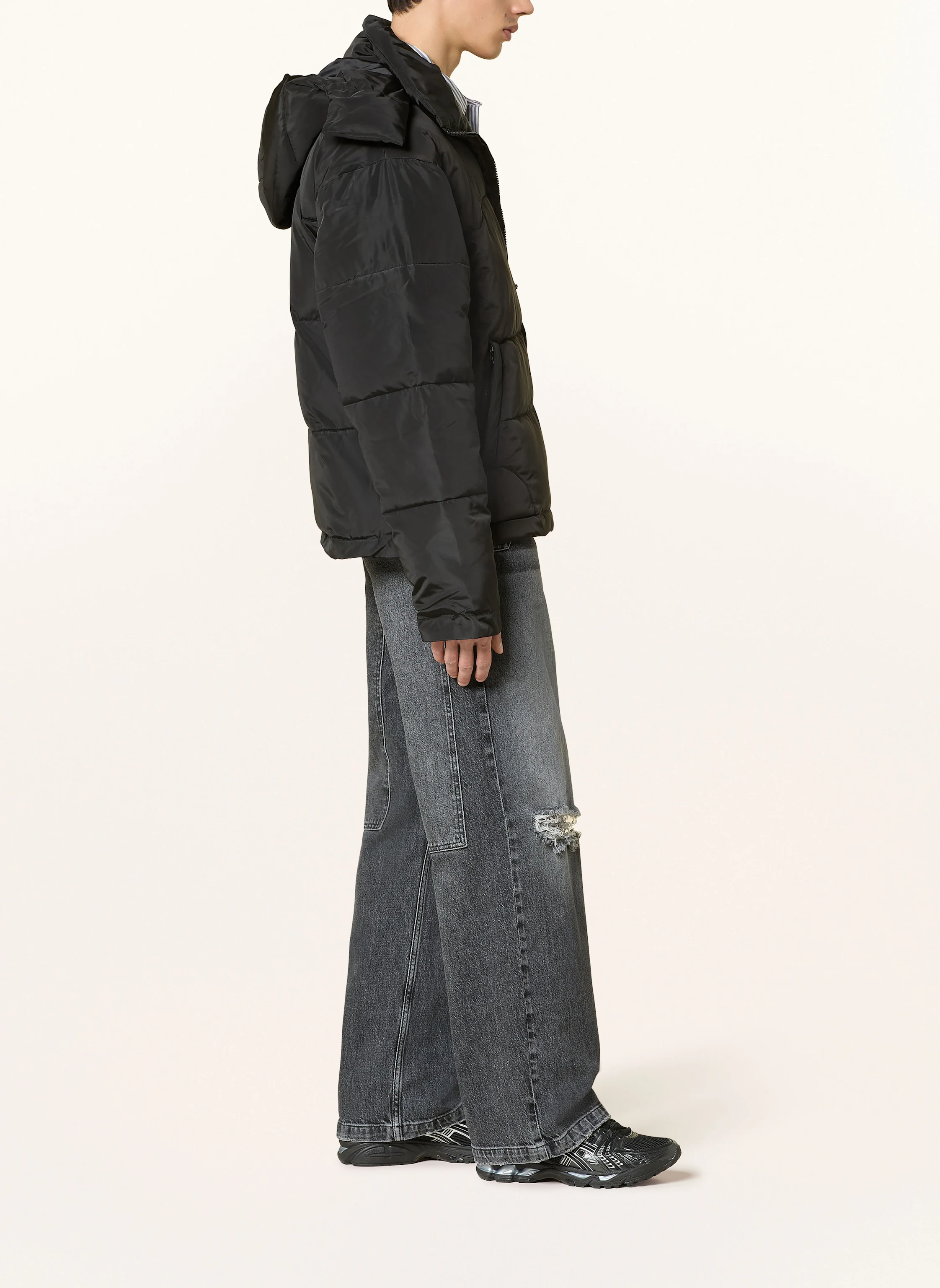 RETERNITY Steppjacke mit abnehmbarer Kapuze