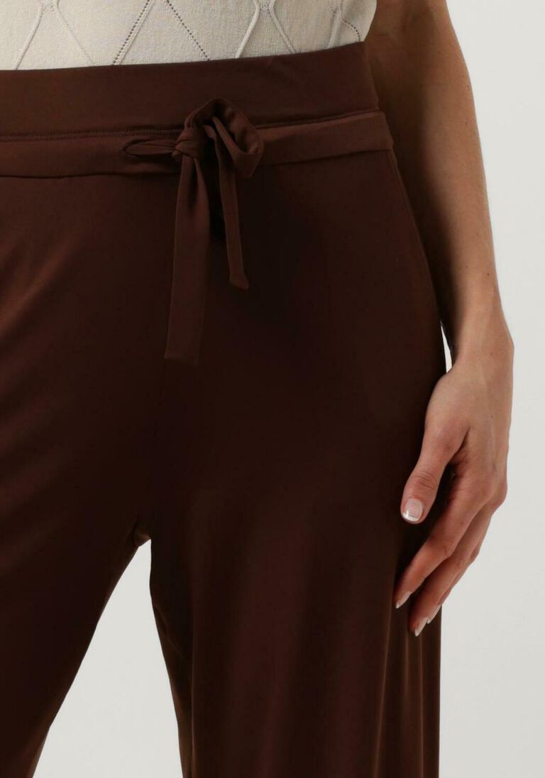 VANILIA bruine vanilia wijde broek wide leg chino