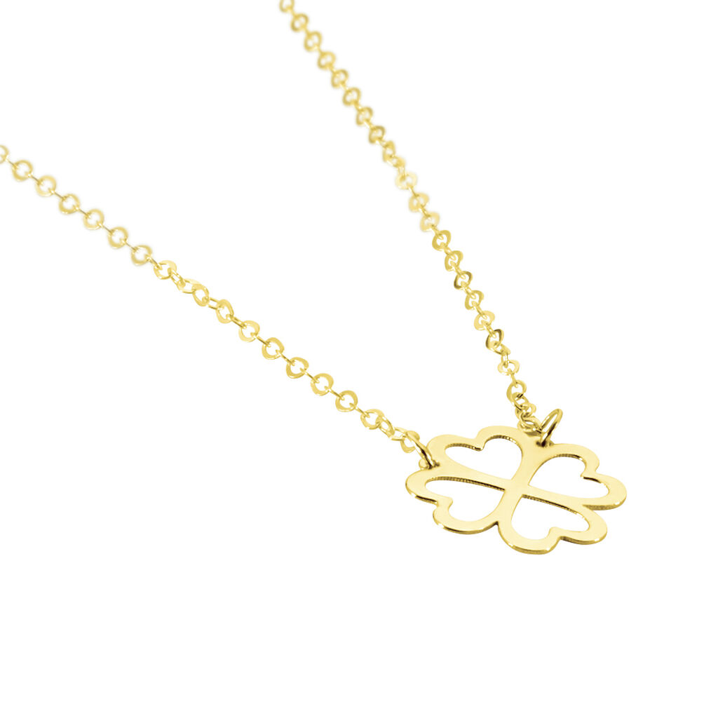 Collier Aquilegia Or Jaune