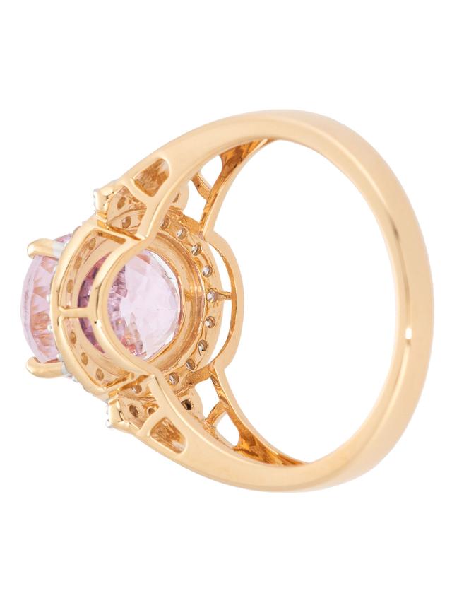 Entourage-Ring Kunzit, Gold 585
