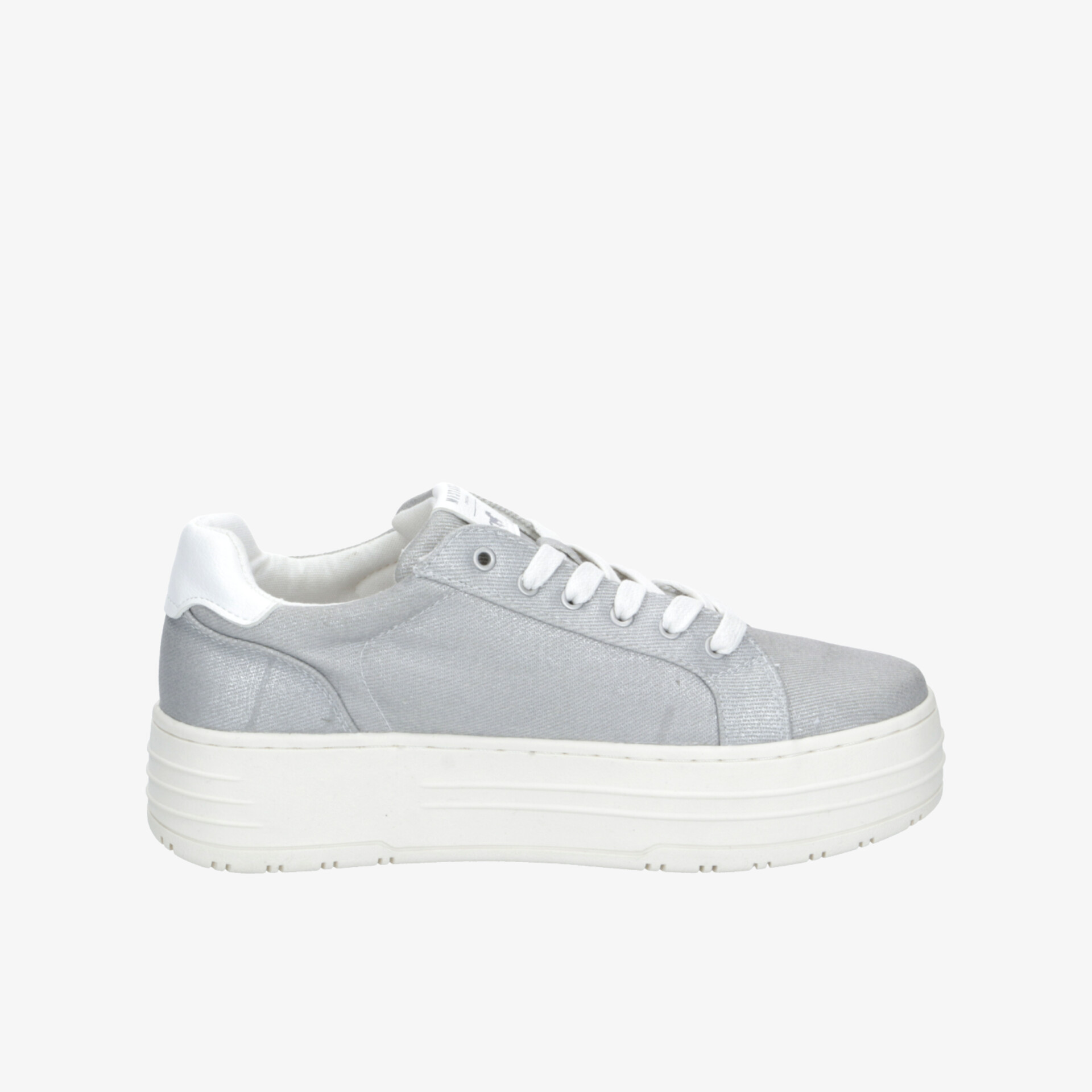 MUSTANG Damen Plateau Sneaker - Silber | Jetzt bei reno.de kaufen