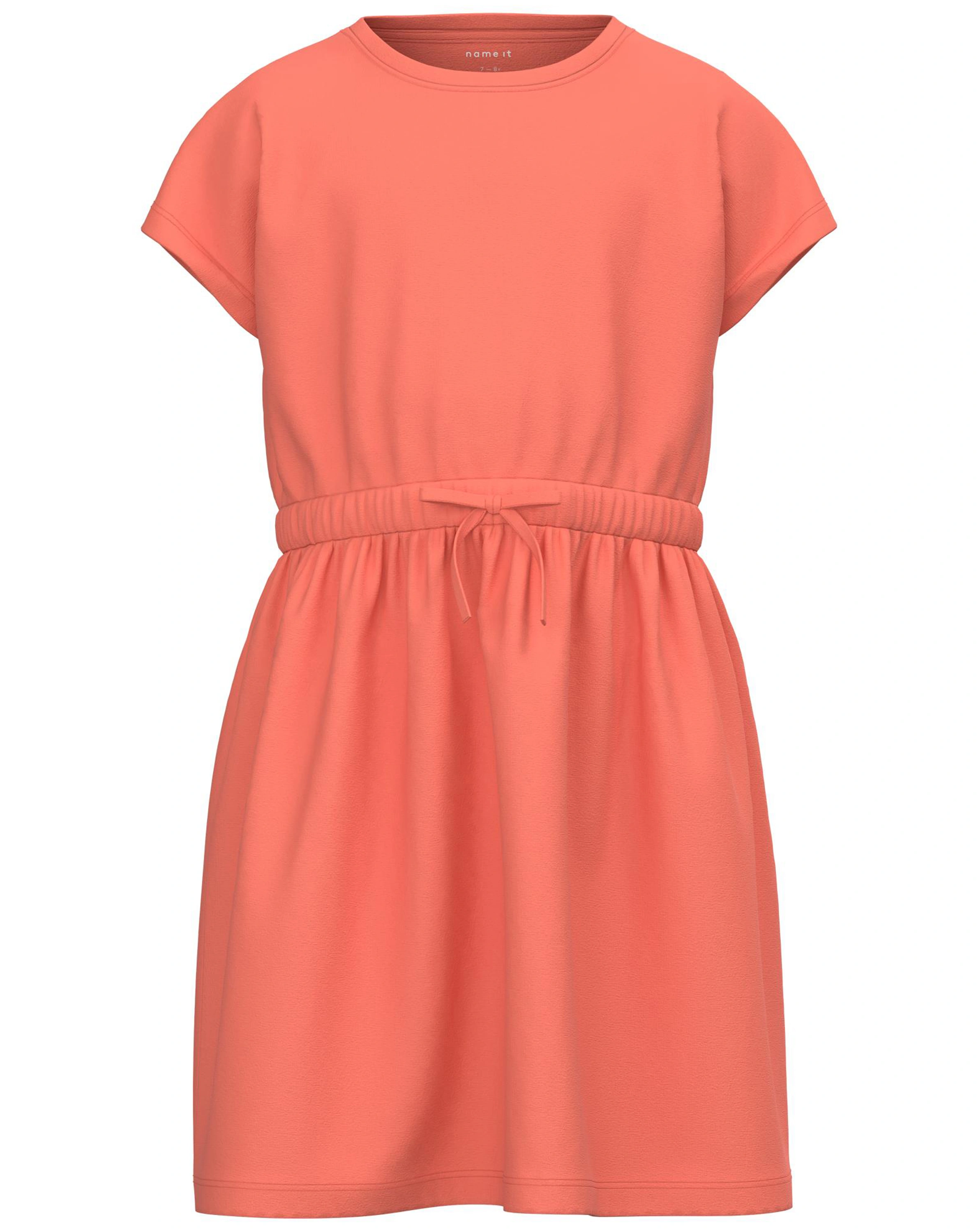 Kurzarmkleid NKFMIE MIDI in coral