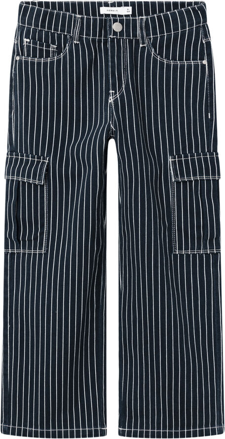 Name It NKFROSE WIDE TWILL PANT 9454-TD L Blå