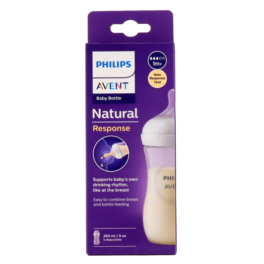 Avent Biberon plastique Natural Response - Succion naturelle
