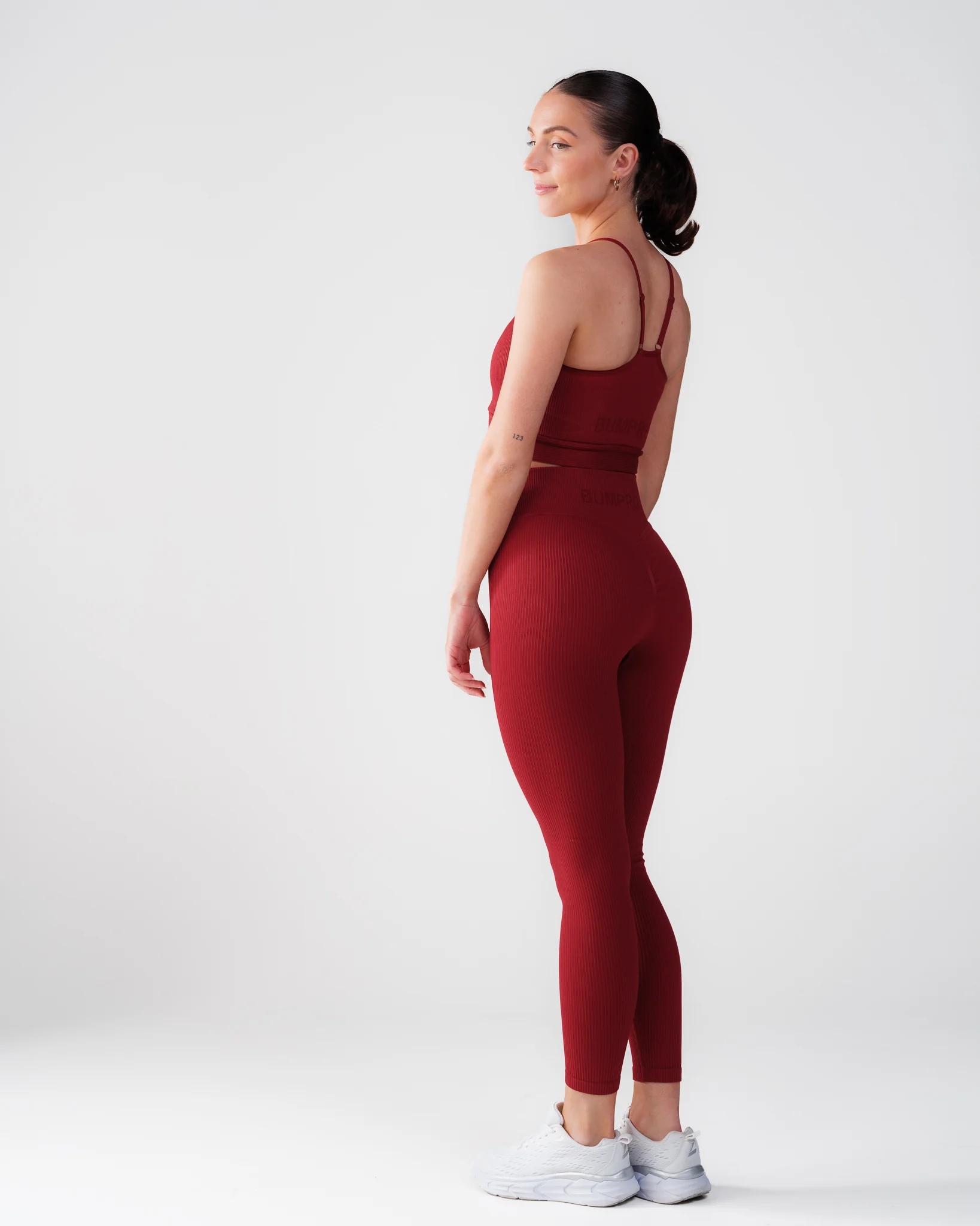 Bumpro Perfect Rib Scrunchie Tights Wine