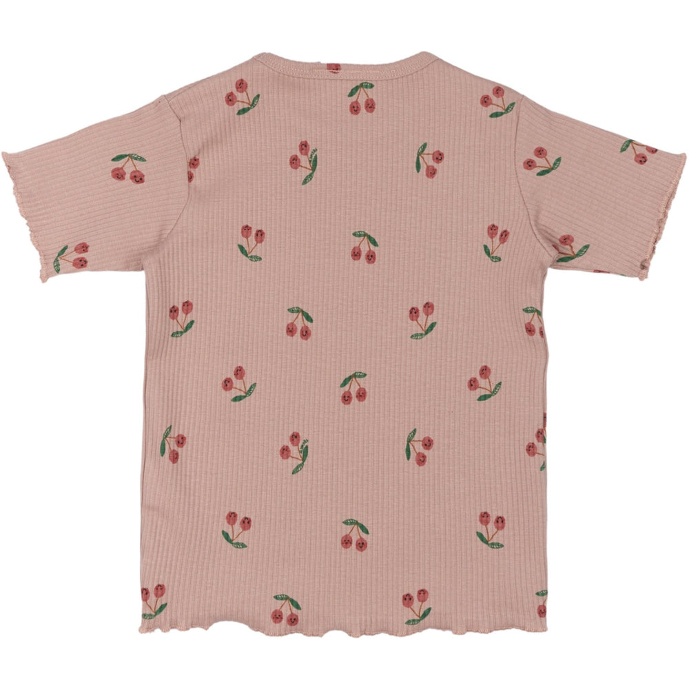 Køb THE NEW Siblings Adobe Rose AOP Oona Rib T-Shirt