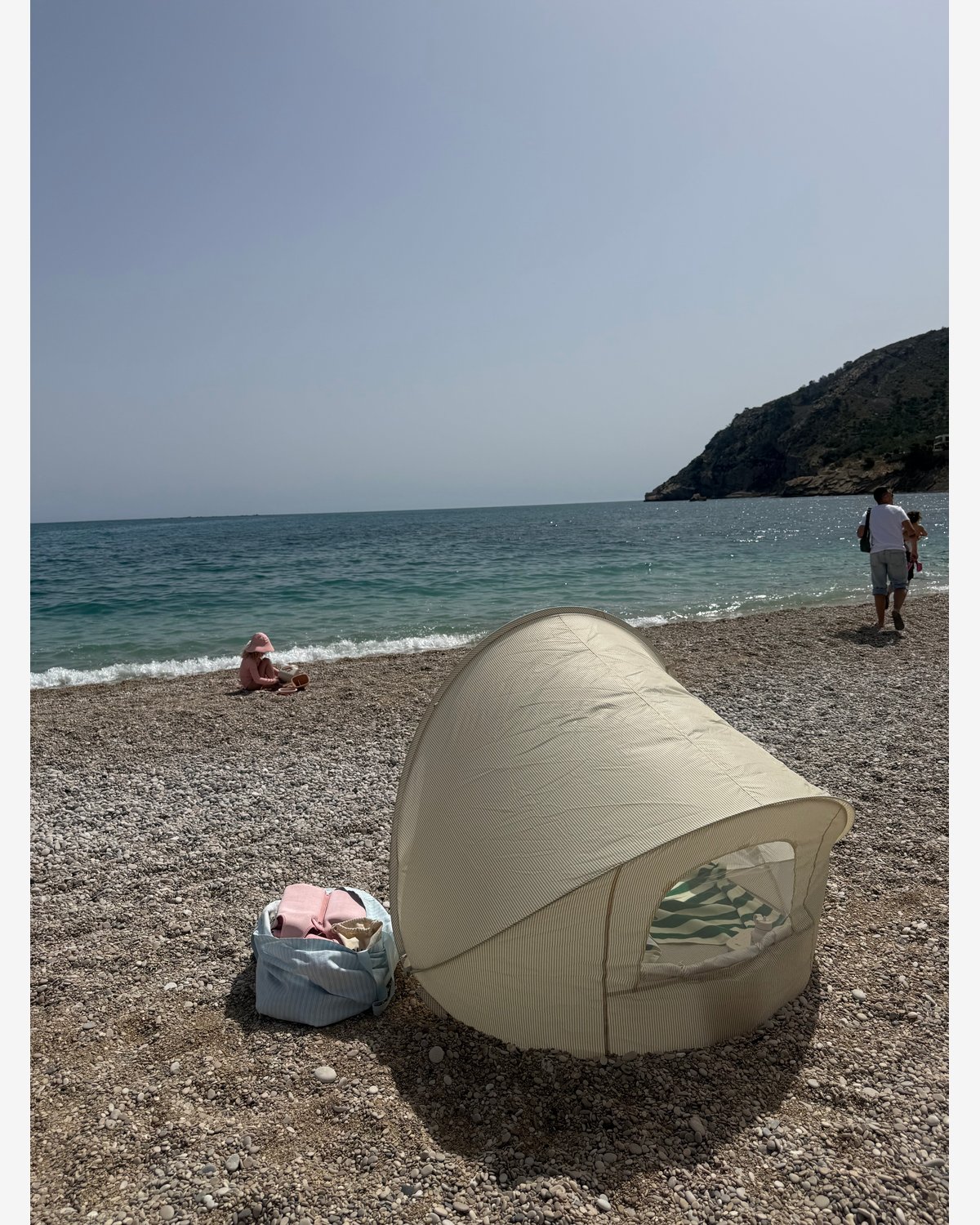 UV Telt Baby, Stort – Strandtelt Pop-up UV50+ | 125×115 cm