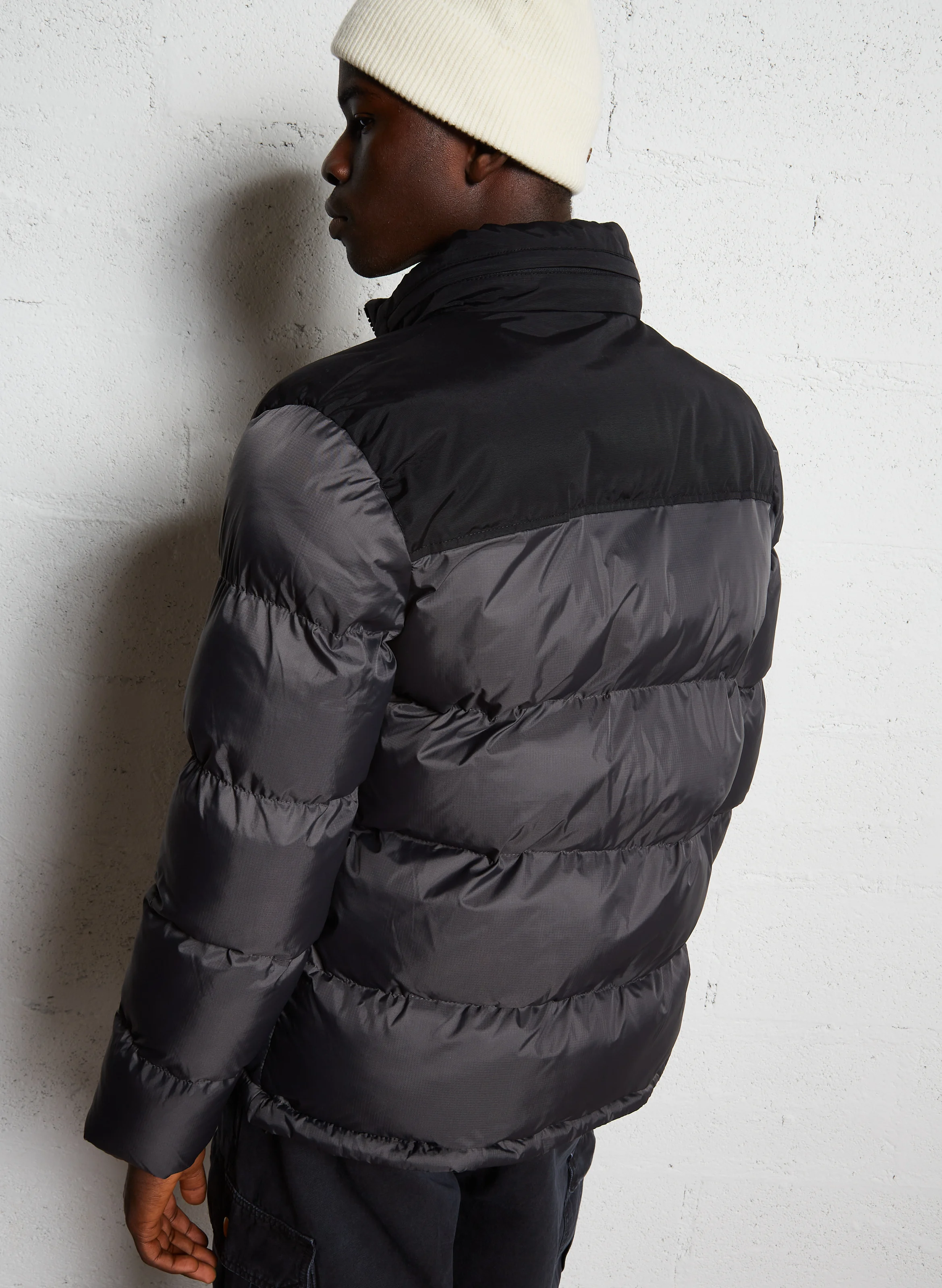 Doudoune col montant | Gris