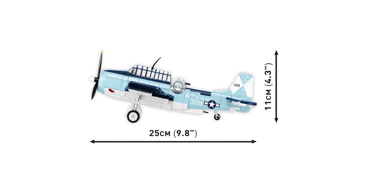 COBIHistorical Collection - Grumman TBF Avenger Constructiespeelgoed  (Schaal 1:48)