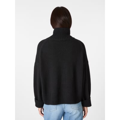 Damenpullover Oversized, Schwarz