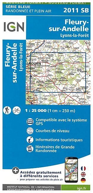 IGN - 2011 SB FLEURY SUR ANDELLE 1 25 000