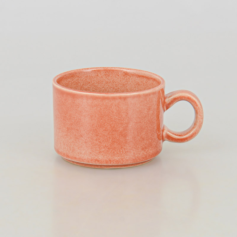 Tasse droite 'Samba' couleur corail