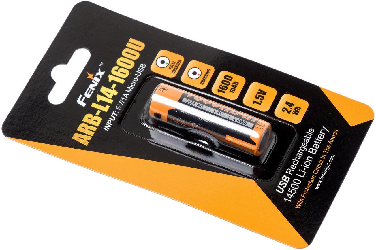 Fenix ARB-L14-1600U, 1600mAh AA Li-ion accu
