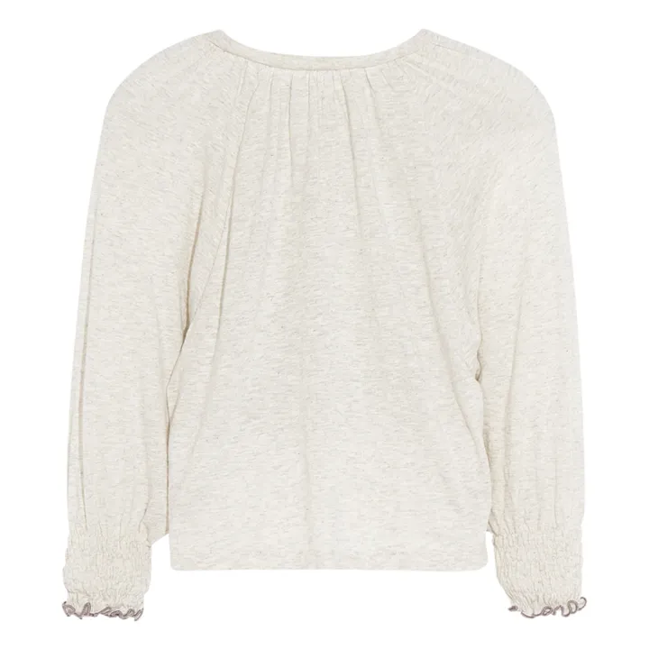 Bellerose T-shirt Manches Longues Uni Molly | Gris chiné