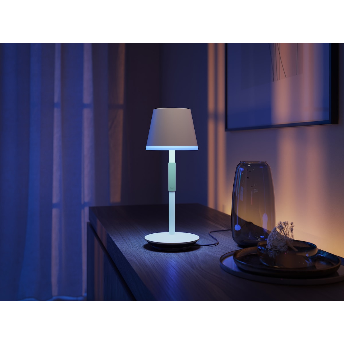 Philips Hue Go bærbar bordlampe (hvit)