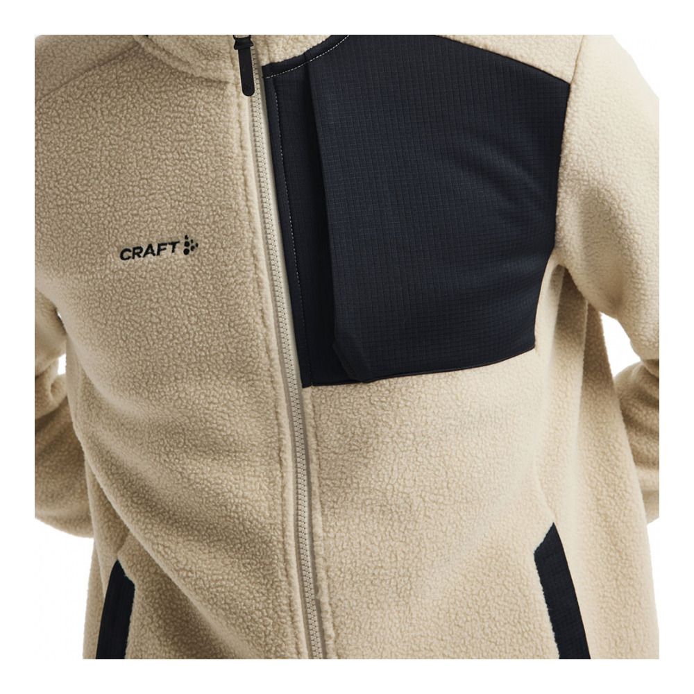 Craft ADV EXPLORE PILE - Polaire Homme ecru/black