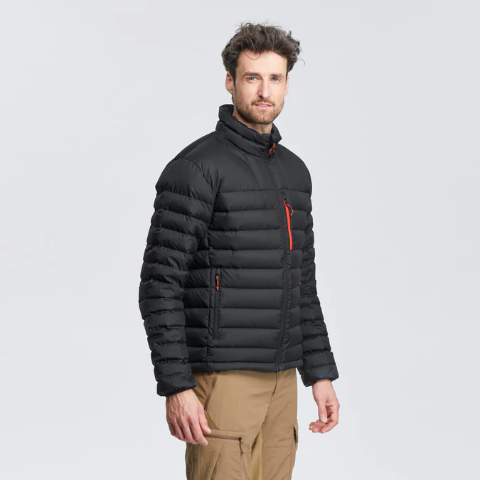 Decathlon Forclaz - Jaqueta puffer masculina Forclaz MT500 com enchimento de plumas