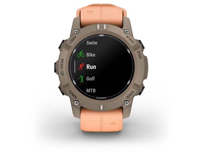 GARMIN GPS-Sportuhr Descent G2 Inkl. Armband (22 mm), rosa Der Descent G2 verfügt über ein brillantes AMOLED Touchdisplay und zahlreiche Funktionen für Aktivitäten im Wasser und an Land