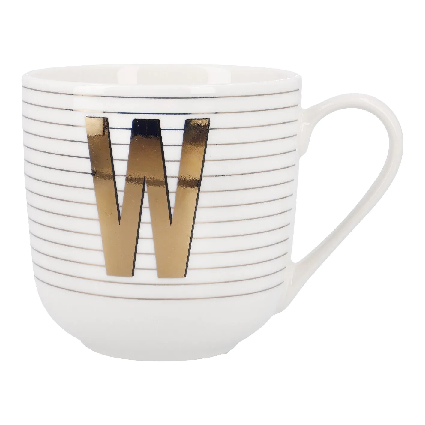 Becher mit Buchstabe W