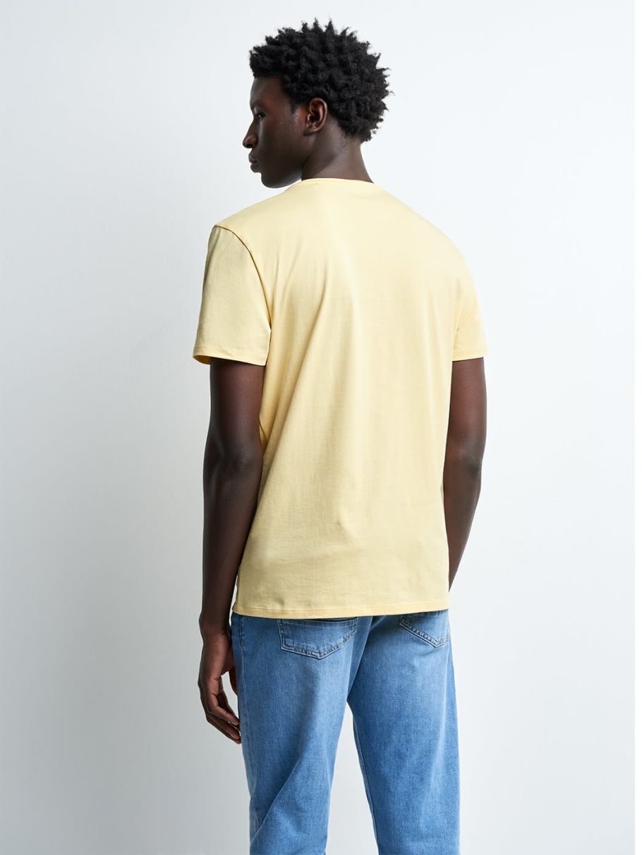 Tee-shirt col v uni
