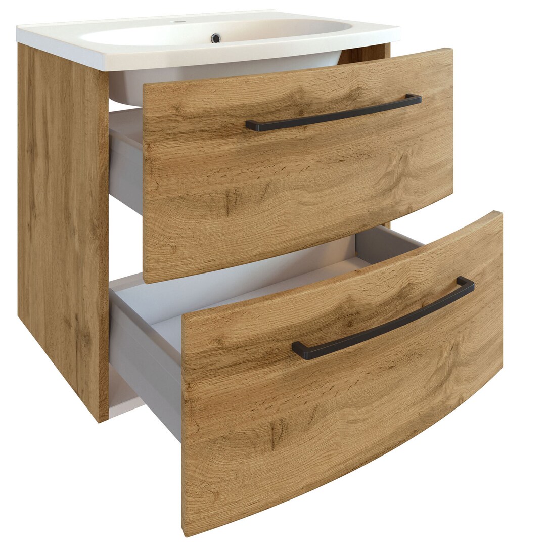 Bad-Waschtisch Limburg braun B/H/T 60x54x45 cm