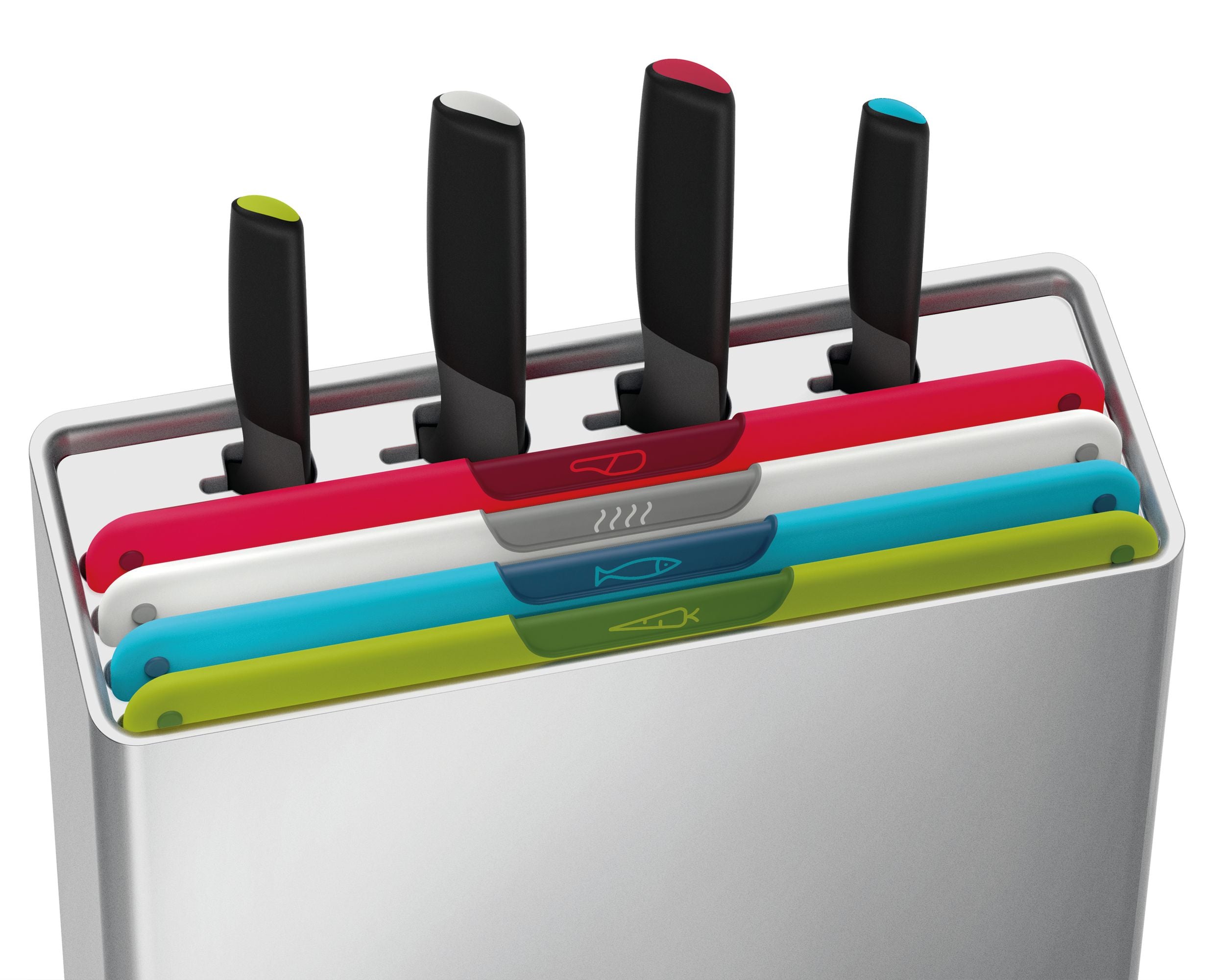 Joseph Joseph - Folio Icon Plus Snijplank en Messen 8-Delig