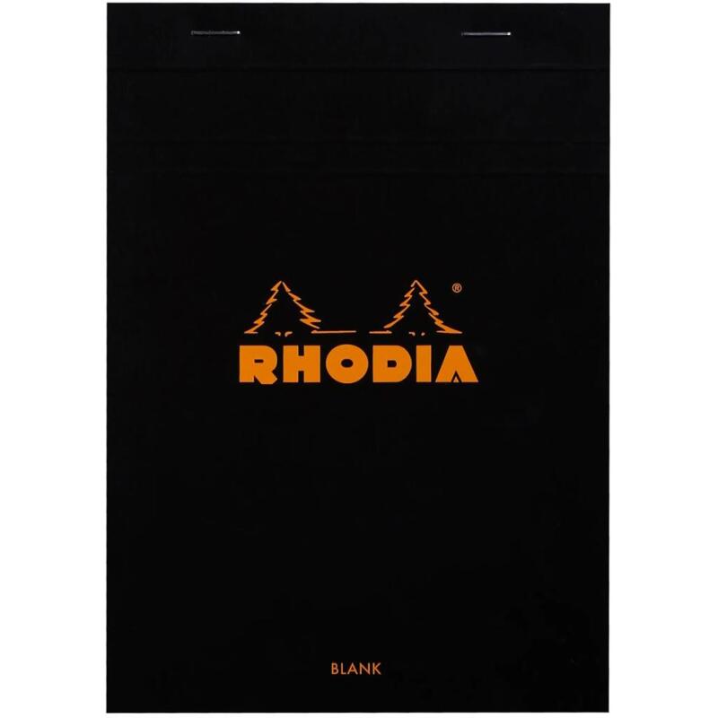 Bloc agrafé N°16 A5 80 feuilles unies 80 g. - Noir