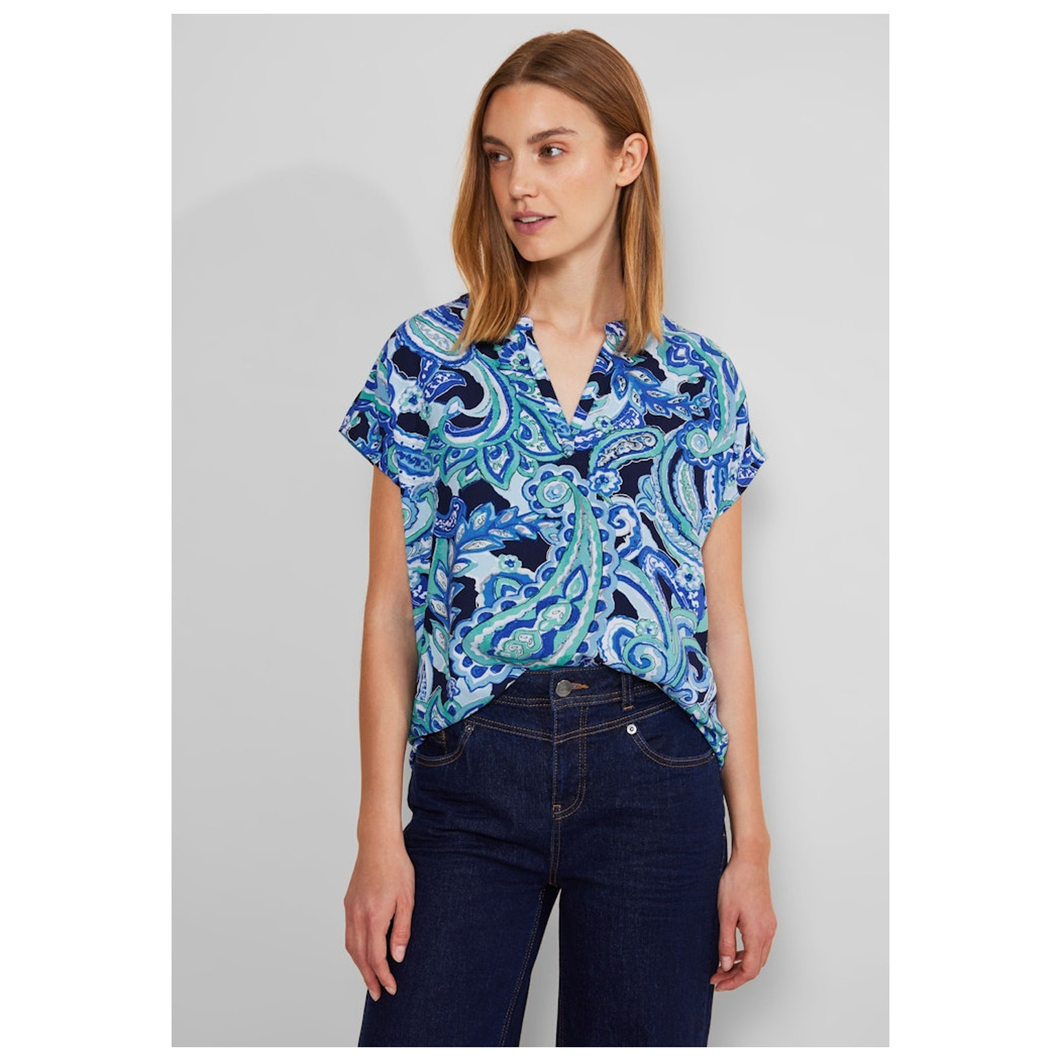 Street One LTD QR Shirtblouse w splitneck