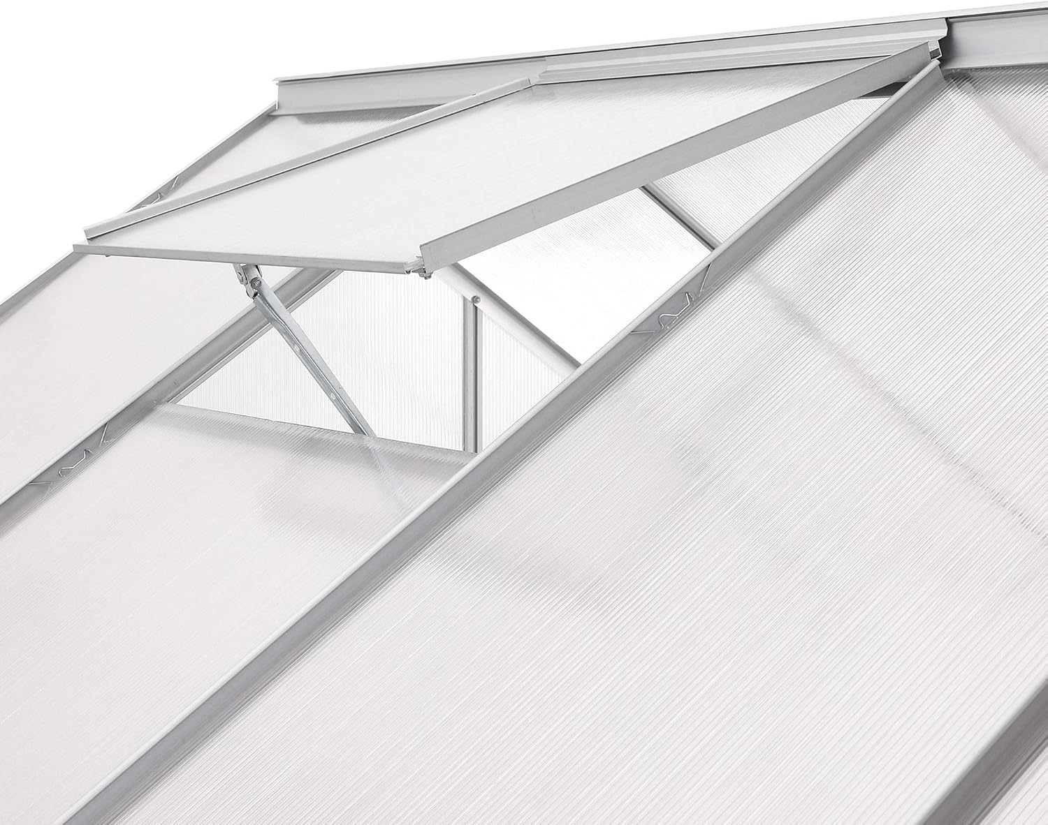Zelsius Aluminium Gewächshaus für den Garten | inklusive Fundament | 430 x 190 cm | 6 mm Platten | Vielseitig nutzbar als Treibhaus, Tomatenhaus, Frühbeet und Pflanzenhaus
