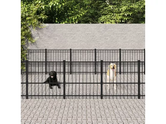 Chenil cage enclos pac noire 970 x 388 x 100 cm 02_0041844