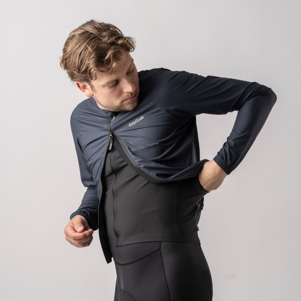 GripGrab PACR letvægtsjakke Navy Blue herre