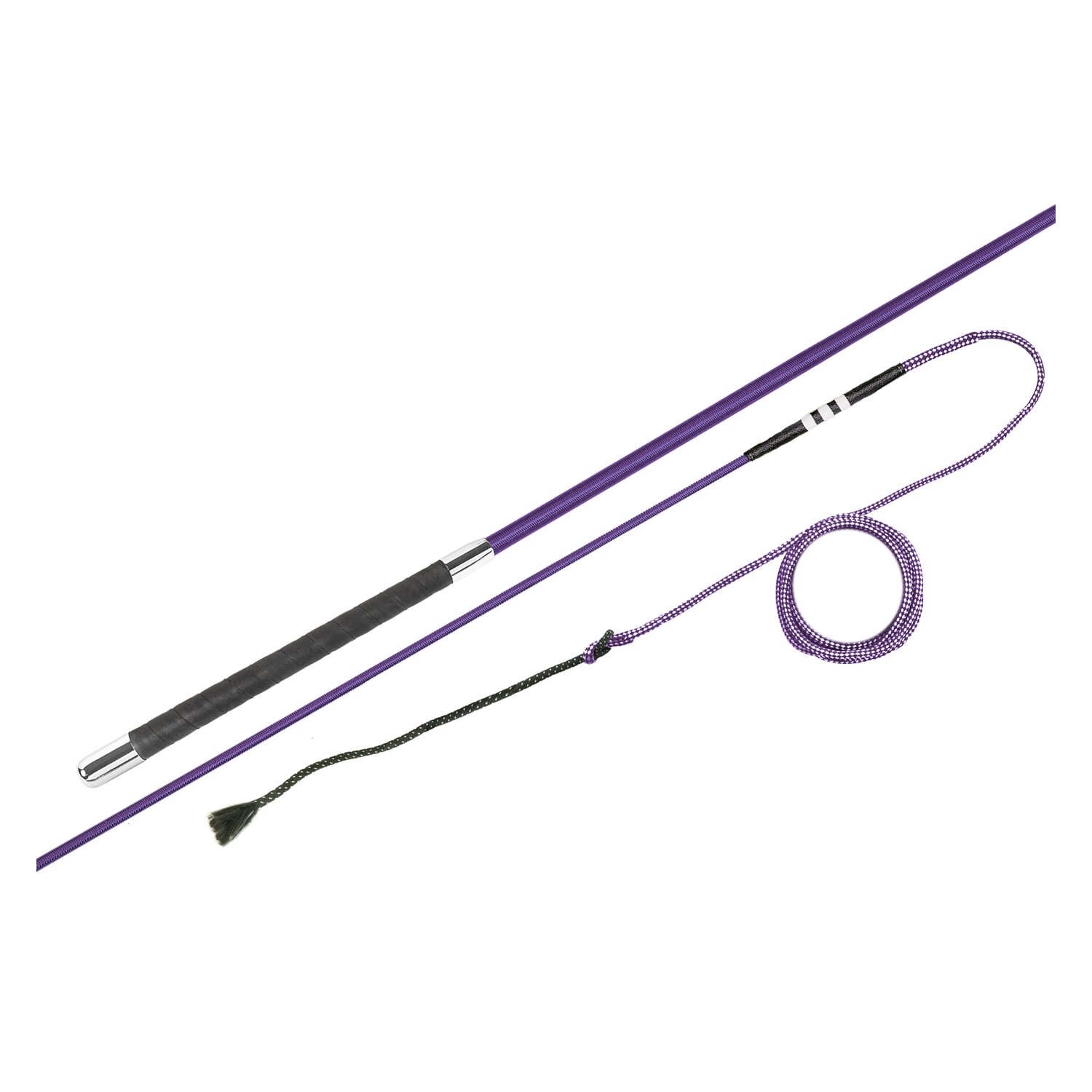 FLECK Longierpeitsche  - lila - 200 cm