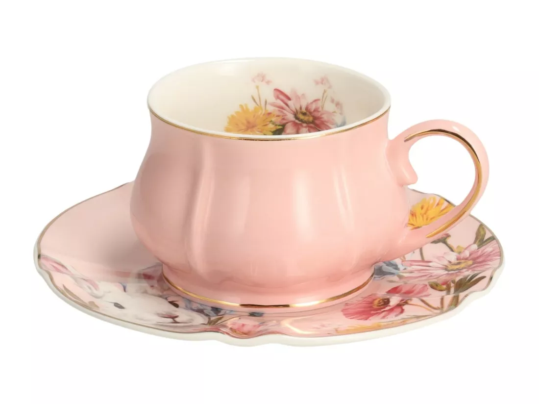 Tasse Avec Soucoupe Sirsobunny Moyen Multicolore 6 x 14.8