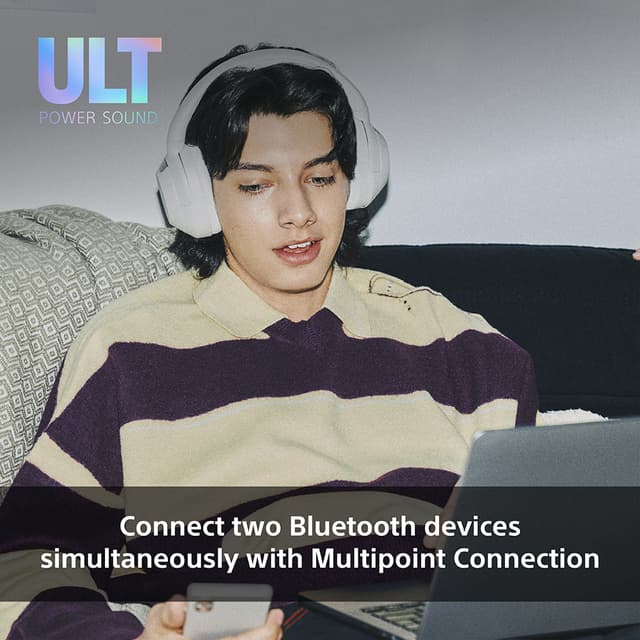 Sony ULT Wear trådløse around-ear høretelefoner (sort)