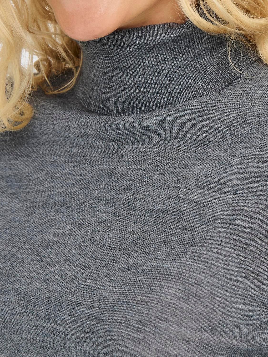 JDYPACIFIC Strickpullover Dark Grey Melange