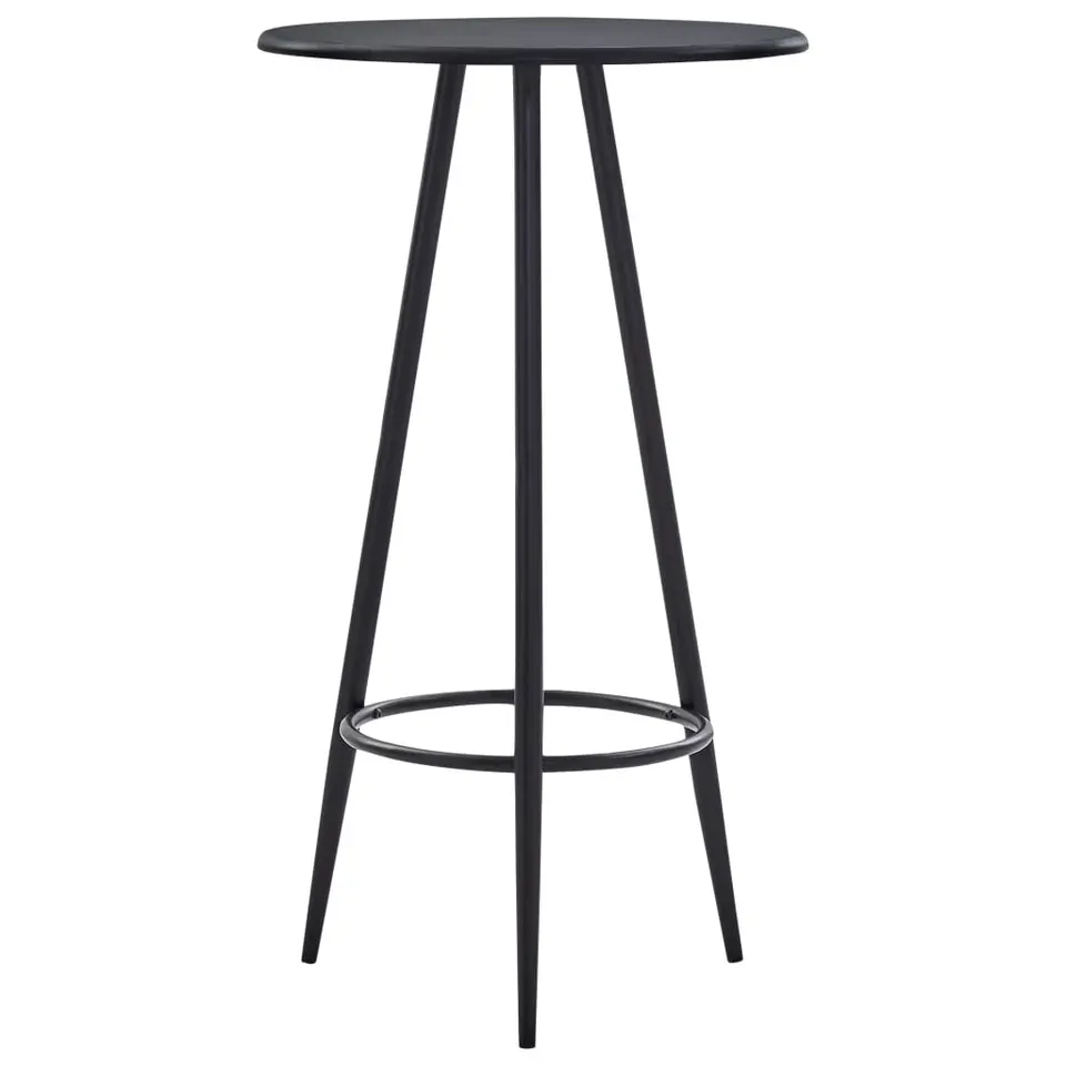 vidaXL - Bartafel - Zwart - MDF