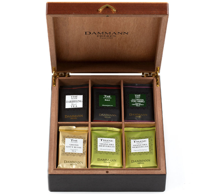 Coffret Bienvenue - coffret bois de 42 sachets - DAMMANN FRÈRES