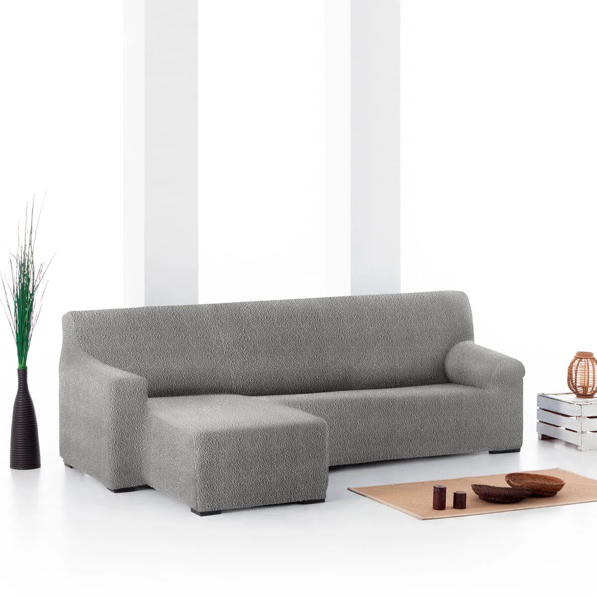 Eysa Housse chaise longue ROC - Gris clair