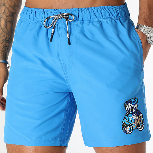 Short De Bain Essentials Art Series Blue Bleu Roi
