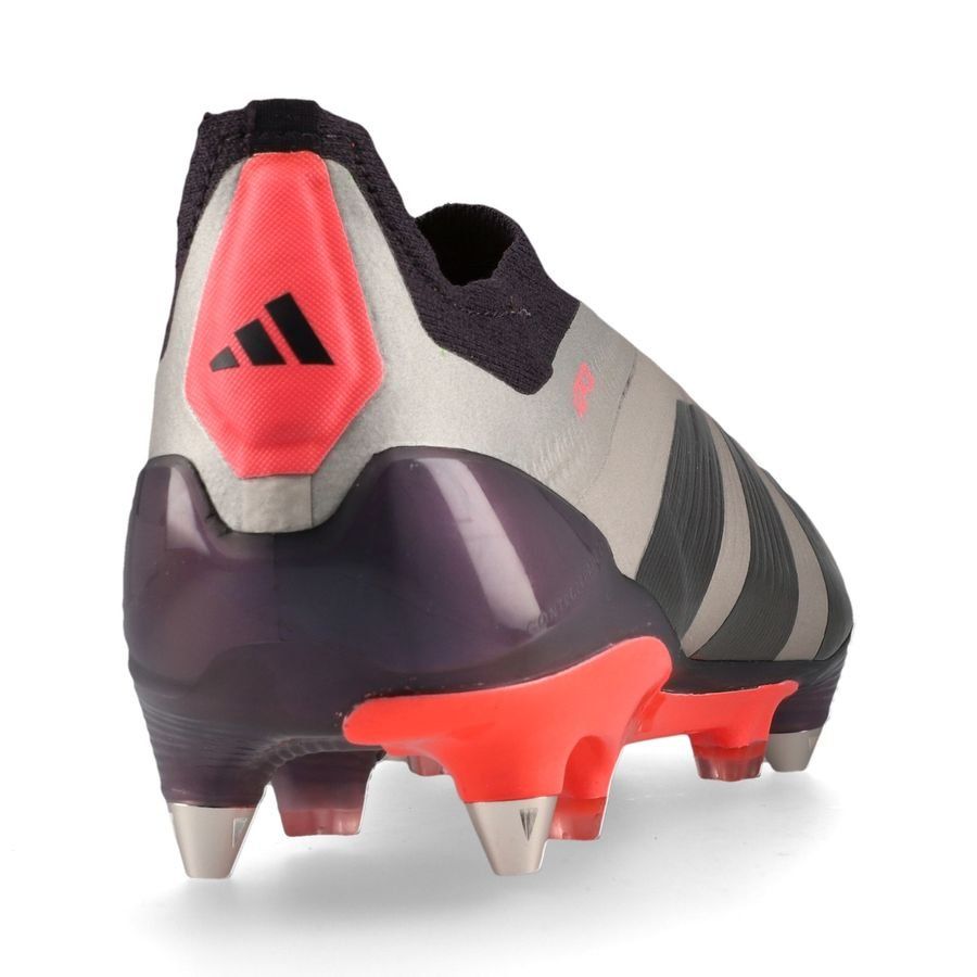 adidas Predator Elite Laceless SG Vivid Horizon - Argenté/Aurora Black/Turbo