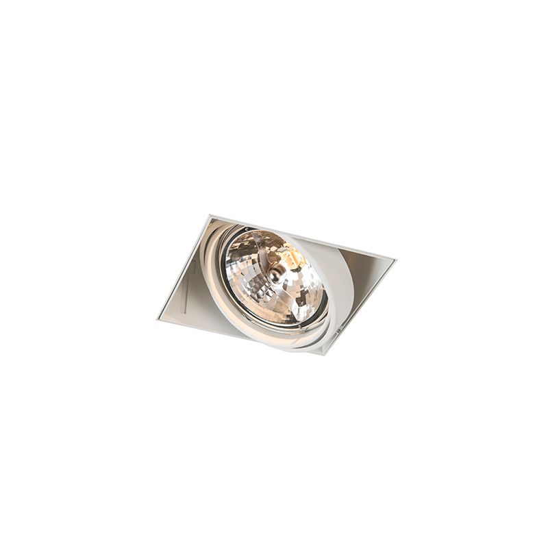 Set van 6 Inbouwspot wit AR111 draai- en kantelbaar trimless - Oneon